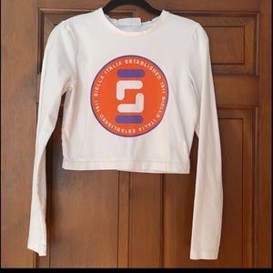 Vintage Fila cropped long-sleeve tee